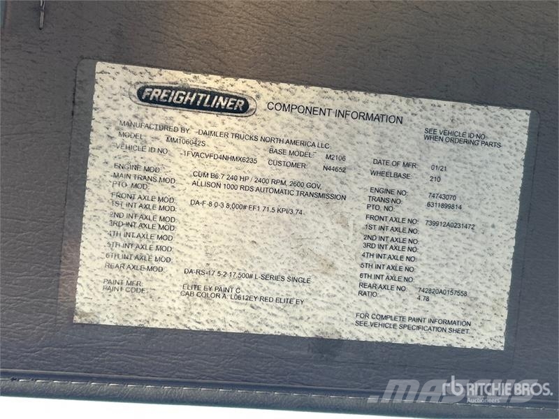 Freightliner M2 106 Camiões de Reciclagem