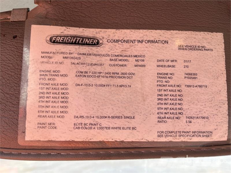 Freightliner M2 106 Isotermos y frigoríficos