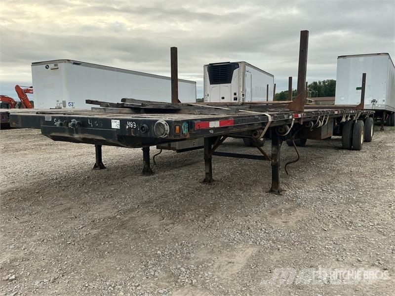 Fruehauf 48 ft T/A Spread Axle Flatbed Trailer 自卸半挂车