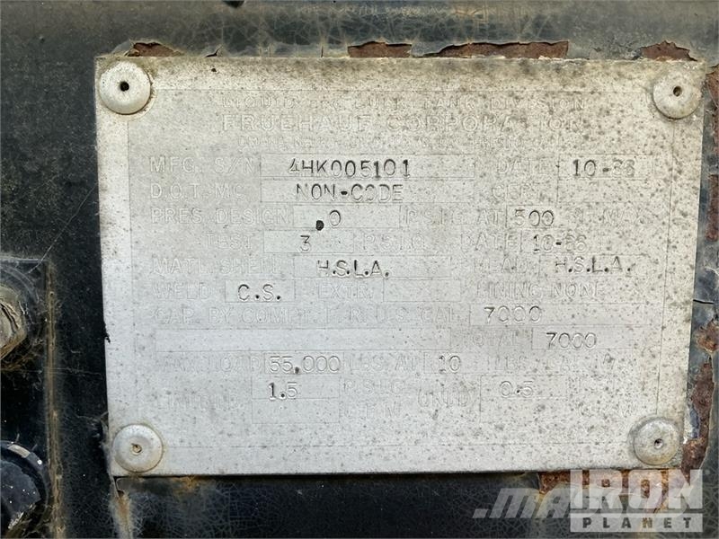 Fruehauf TEH-F2-R-7000 7000 gal Asphalt Tank Trailer Prikolice cisterne
