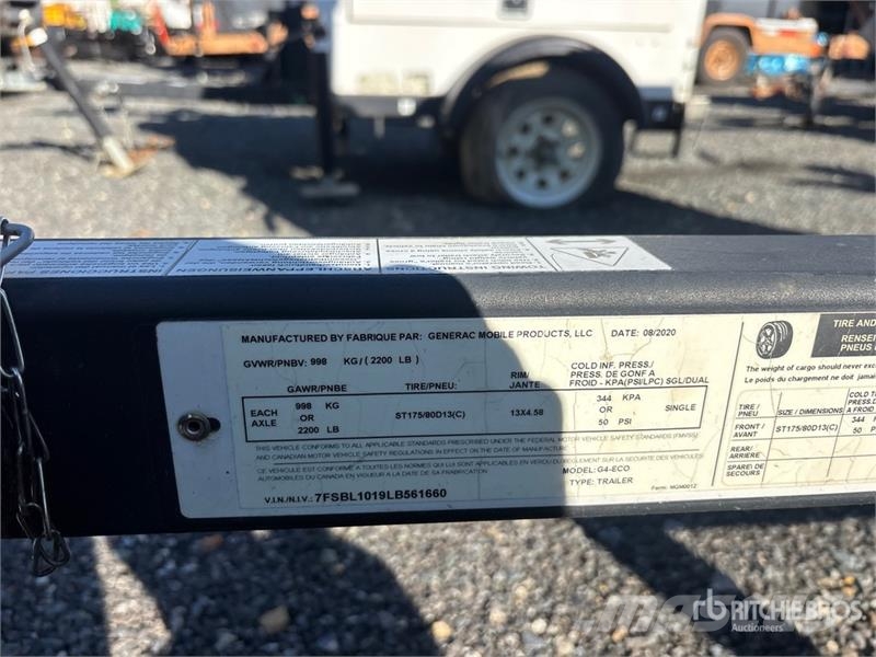 Generac G4-ECO 3.3 kVA Light Tower ライトタワー