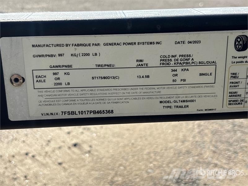 Generac G4-ECO2 3.3 kW Light Tower Освітлювальні вежі