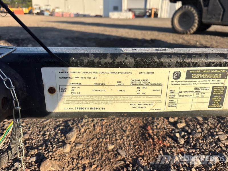 Generac MDG25IF4 20 kW Mobile Generator Set Diiselgeneraatorid