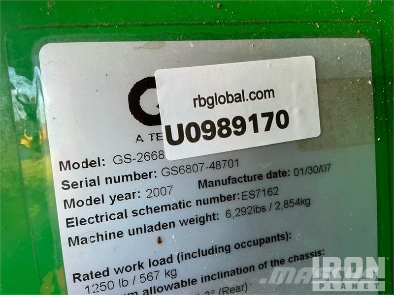 Genie GS-2668 가위형 리프트