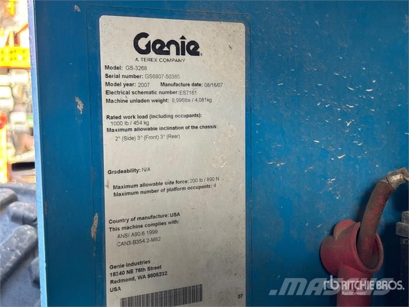 Genie GS-3268 Šķerveida pacēlāji