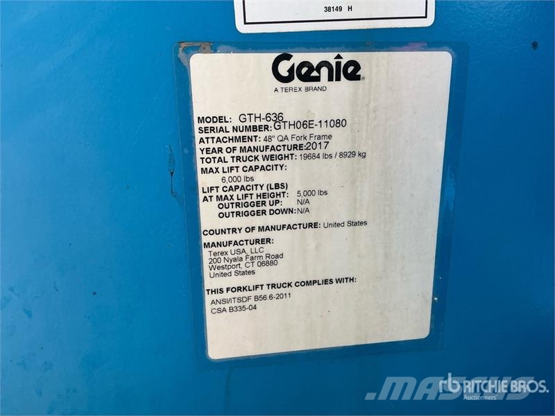 Genie GTH-636 Teleskoplader