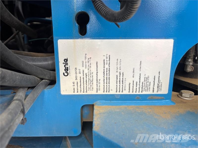 Genie S-45 4WD Diesel Telescopic Boom Lift Teleskopbühnen