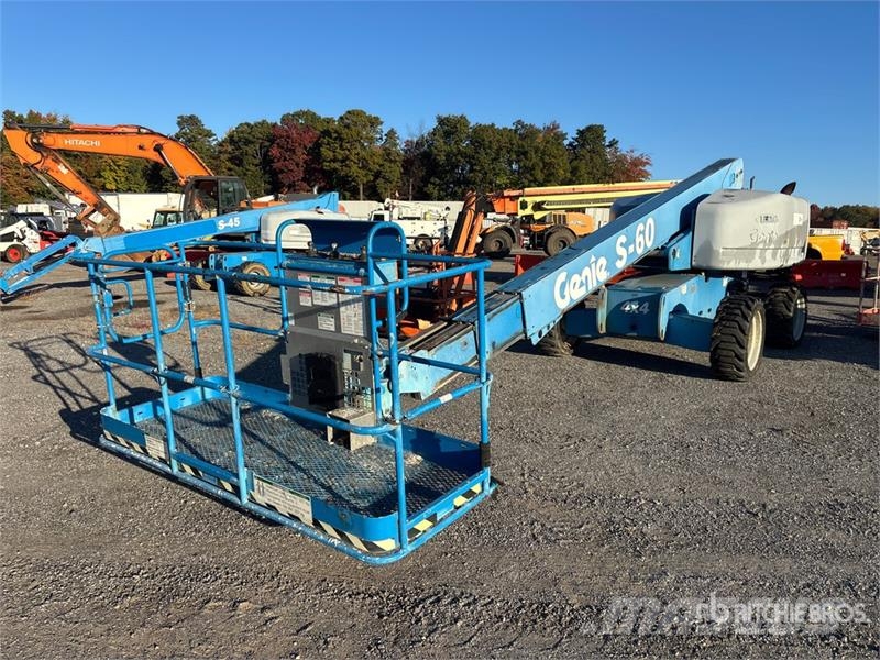 Genie S-60 4WD Diesel Telescopic Boom Lift Plataformas con brazo de elevación telescópico