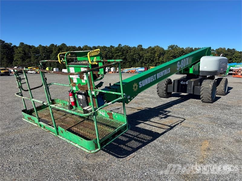 Genie S-80X 4WD Diesel Telescopic Boom Lift Teleskopiskie pacēlāji