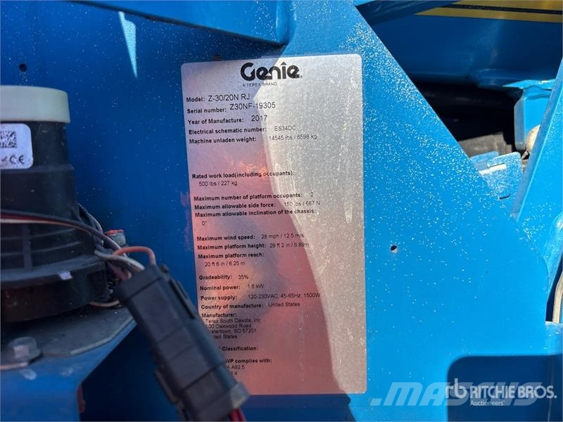 Genie Z-30/20N RJ 2WD Electric Articulating Boom Lift Коленчатые подъемники