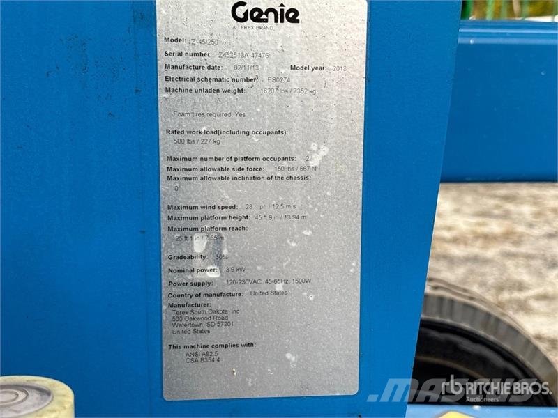 Genie Z-45/25J Plataformas elevatórias articuladas