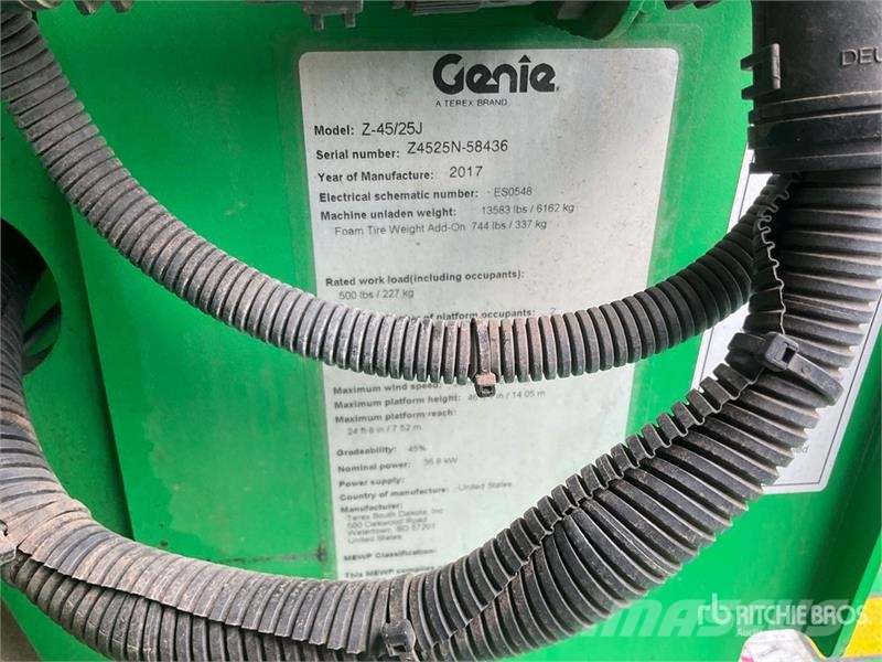 Genie Z-45/25J 4WD Diesel Articulating Boom Lift Piattaforme a braccio articolato