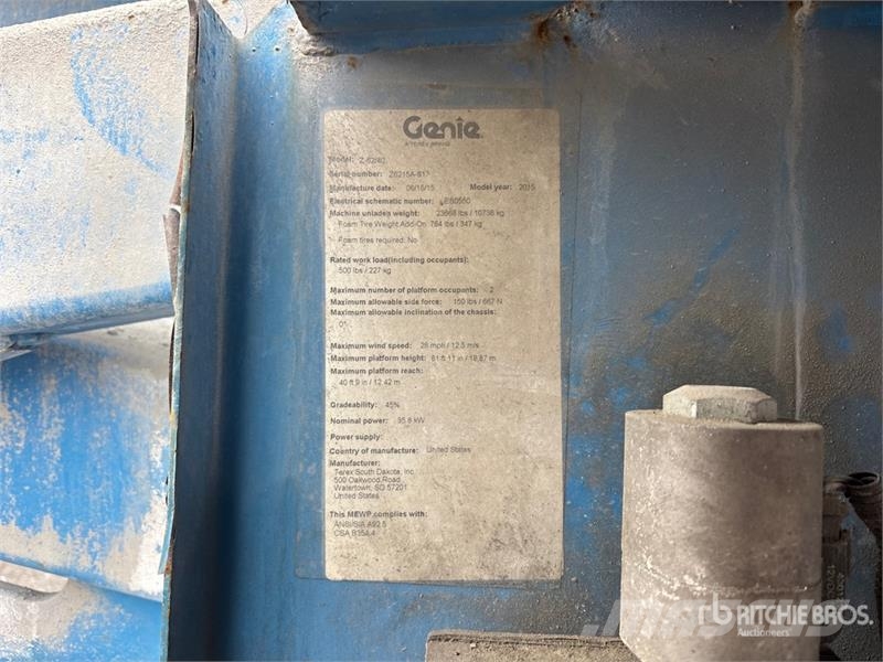 Genie Z-62/40 4WD Diesel Articulating Boom Lift Gelenkteleskoparbeitsbühnen