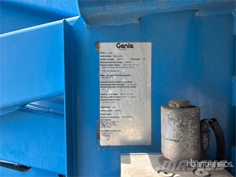 Genie Z-62/40 4WD Diesel Articulating Boom Lift Piattaforme a braccio articolato