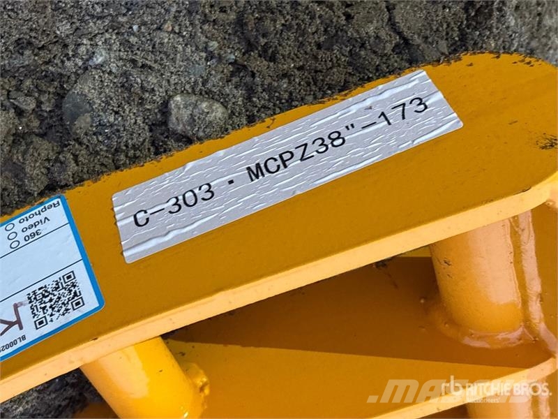 GIYI 38 in Cat 303 Excavator Rake (Unused) Rakes and tedders