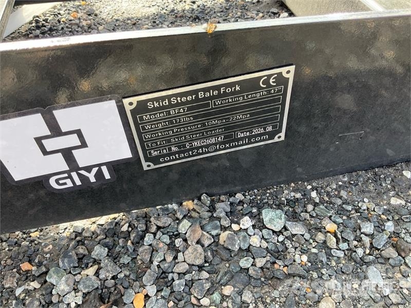  GIYI GY-BF47 Skid Steer Bale Spear (Unused) その他部品