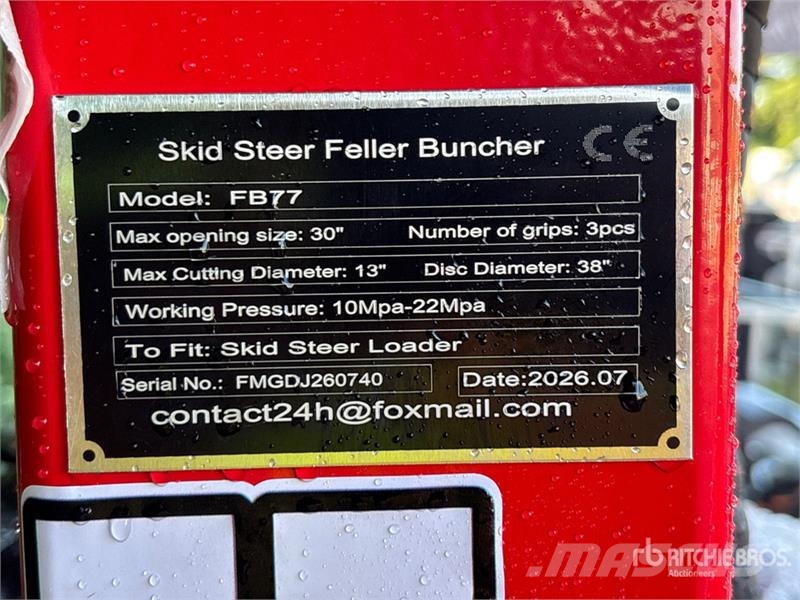  GIYI GY-FB77 13 in Skid Steer Feller Buncher (Unus Other components