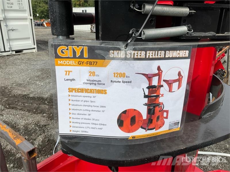GIYI GY-FB77 Feller Buncher (Unused) その他部品