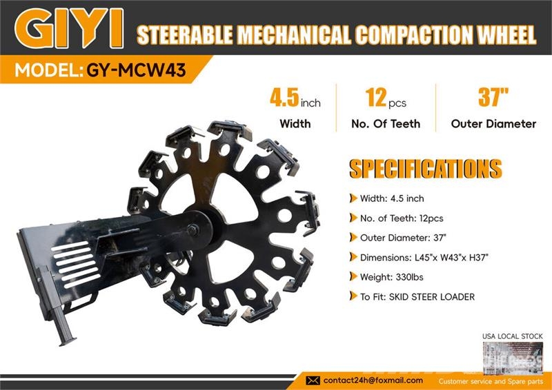  GIYI GY-MCW43 4.5 in Skid Steer Steering Mechanica Andre komponenter