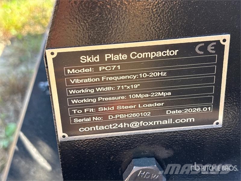 GIYI GY-PC71 Skid Steer Plate Compactor (Unused) Виброплиты и вибротрамбовки