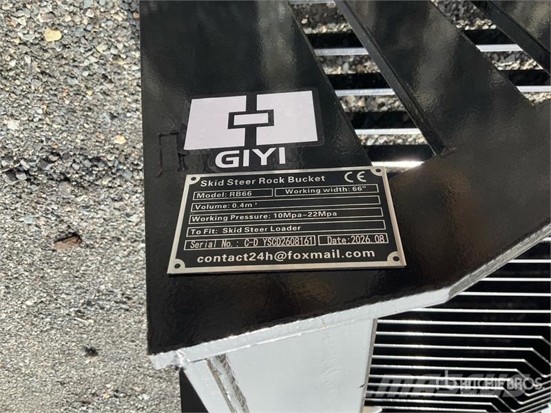 GIYI GY-RB66 66 in Skeleton Skid Steer Bucket (Unu Schaufeln