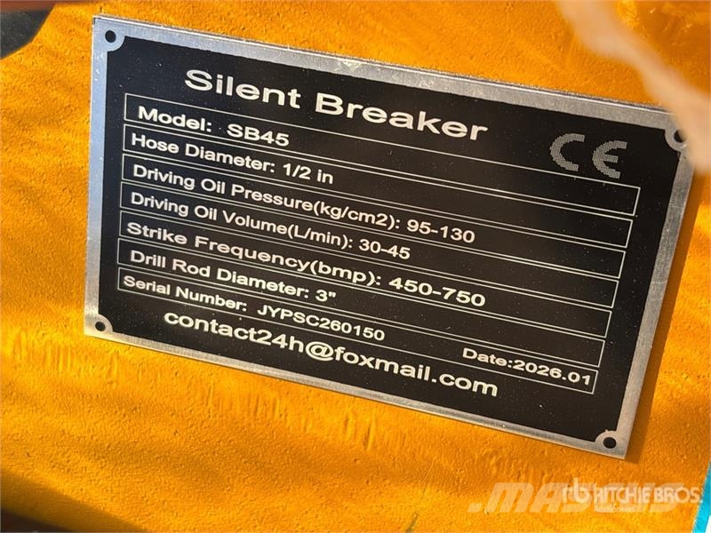 GIYI GY-SB45 Silent Hydraulic Breaker (Unused) Hüdrohaamrid