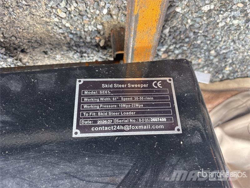  GIYI GY-SE61 61 in Mini Sweeper (Unused) Other components