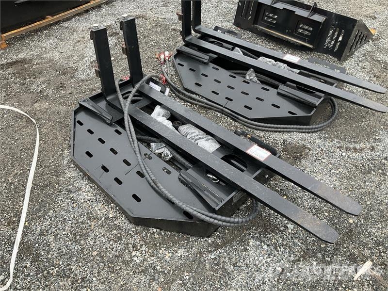  GIYI GY-SF60 60 in Side Shift Skid Steer Forks (Un شوكات