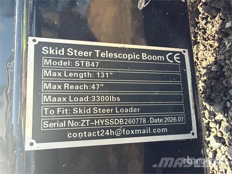 GIYI GY-STB47 Telescopic Boom (Unused) Other components