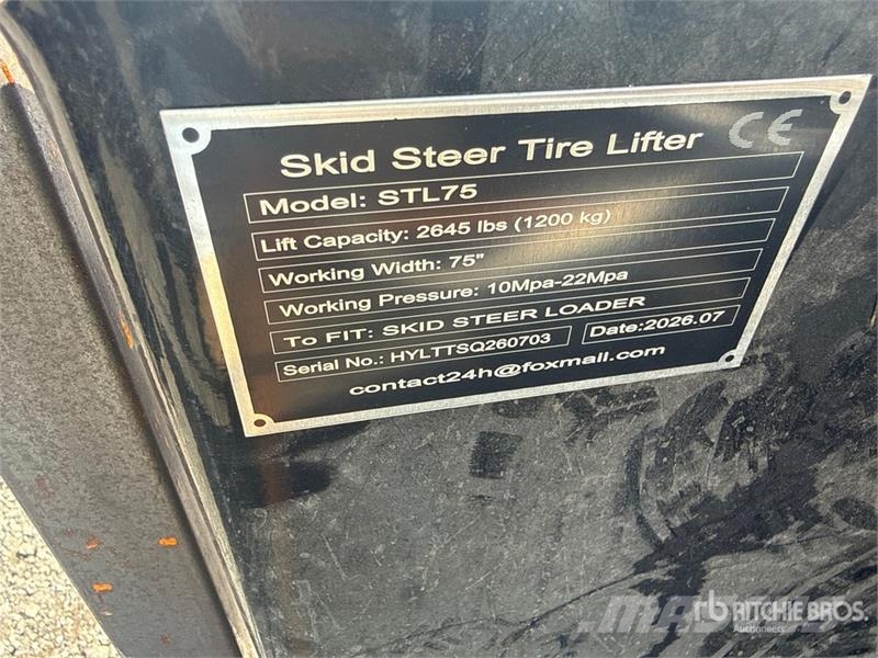 GIYI GY-STL75 Skid Steer Tire Lifter (Unused) Other components