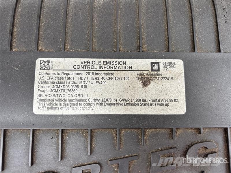 GMC Savana G3500 4x2 Van Truck Sanduk kamioni