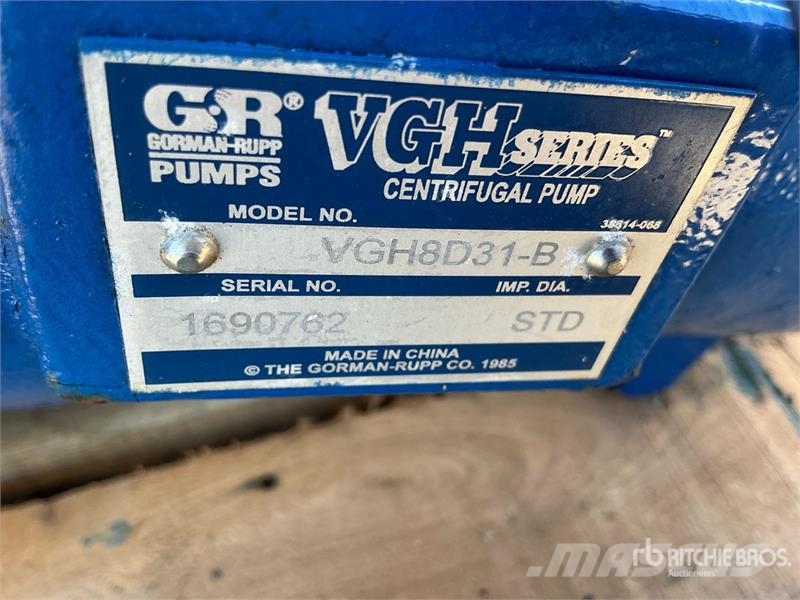 Gorman-Rupp VGH8D31-B Water Pump (Unused) Vattenpumpar