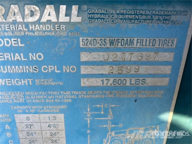 Gradall 524D-3S Telehandler Телескопічні навантажувачі