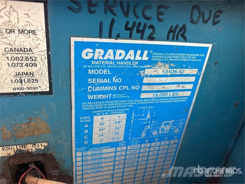 Gradall 534D-6-42 Teleskopski viličarji