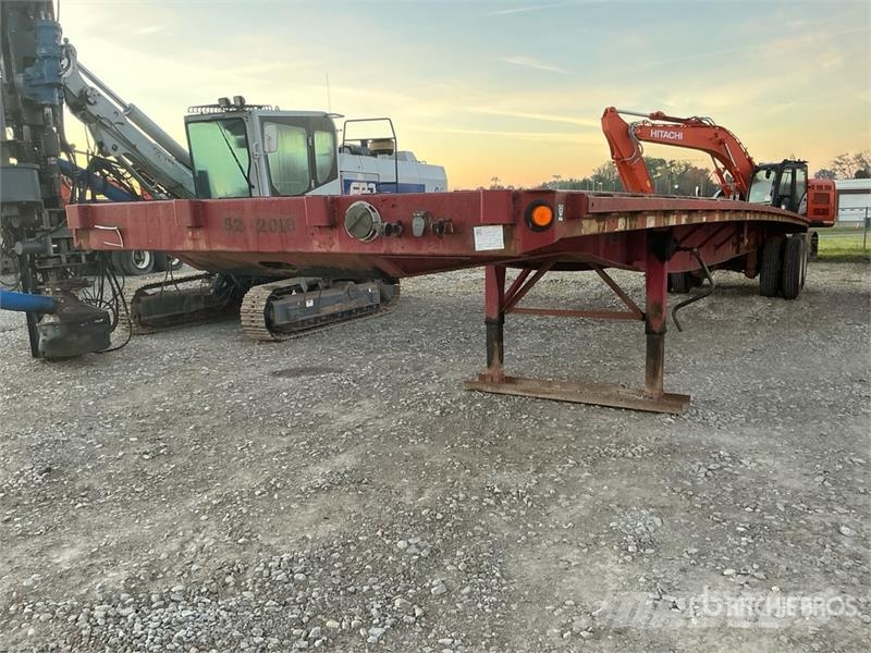 Great Dane 40000 lb 48 ft T/A Flatbed Trailer Platformas/izkraušana no sāniem