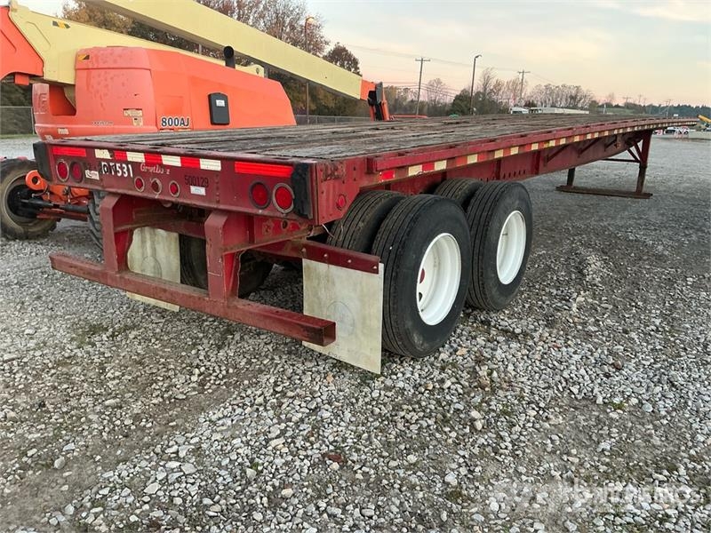 Great Dane 40000 lb 48 ft T/A Flatbed Trailer Platformas/izkraušana no sāniem