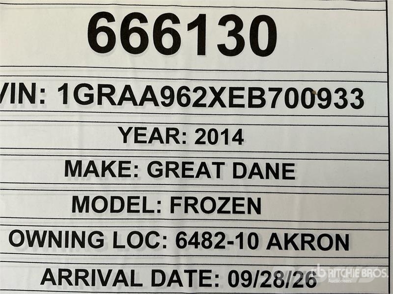Great Dane 48 ft x 102 in T/A Refrigerated Trailer 控溫式半拖車