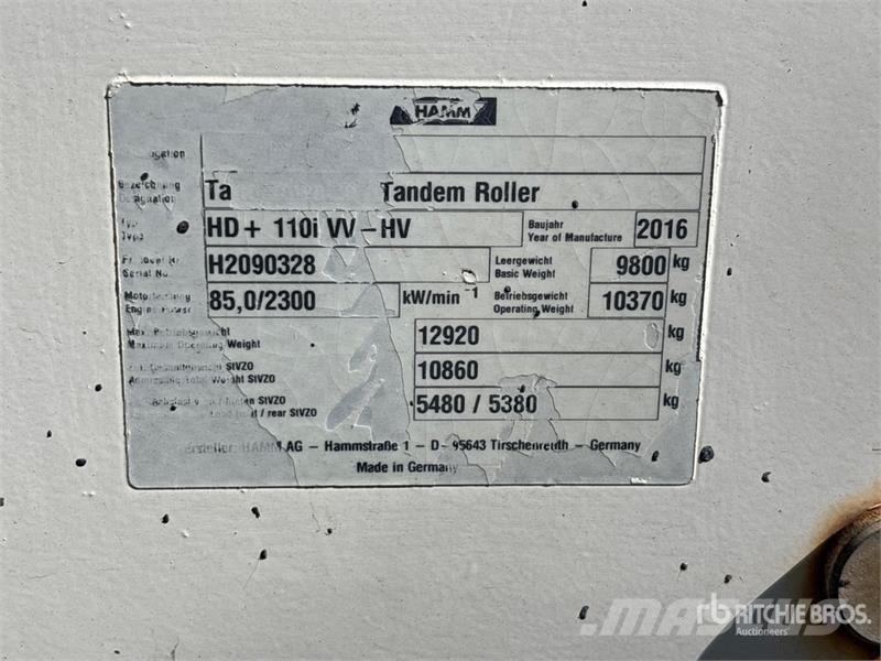 Hamm HD110VVHF Ikerdobos hengerek