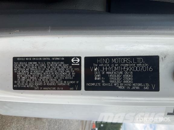 Hino 155 4x2 Van Truck Camiones caja cerrada