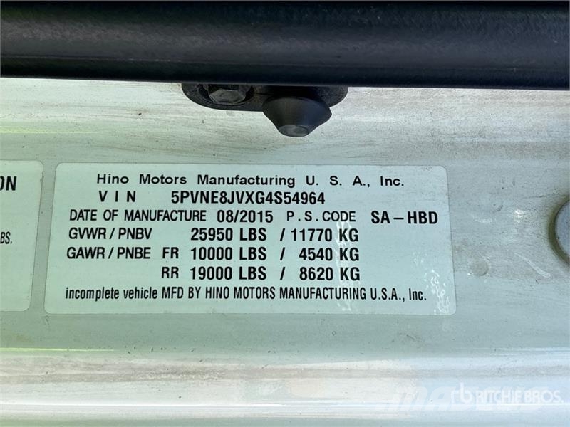 Hino 268 Kofferaufbau