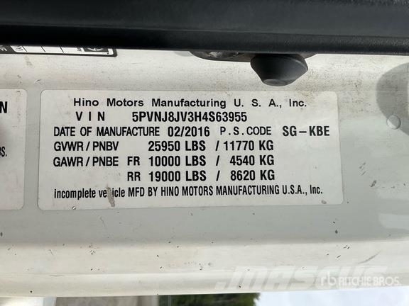 Hino 268 Vakuumski tovornjaki