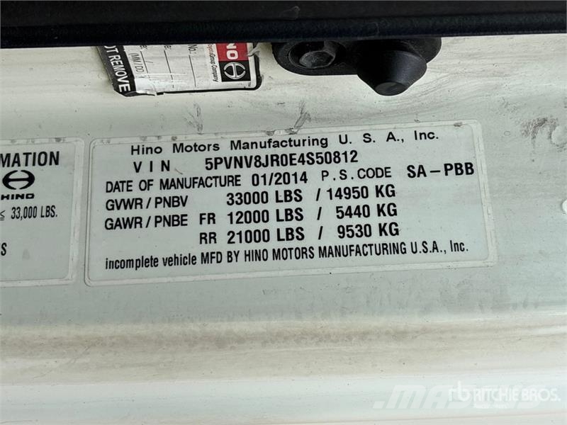 Hino 338 Kravas automašīnas - refrižeratori