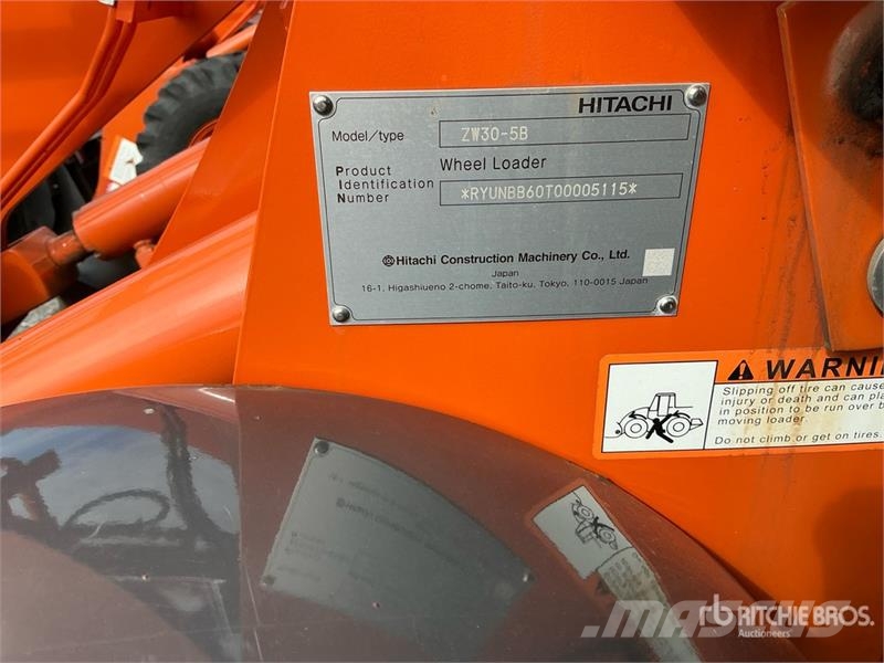 Hitachi ZW30 Wheel Loader Læssemaskiner på hjul