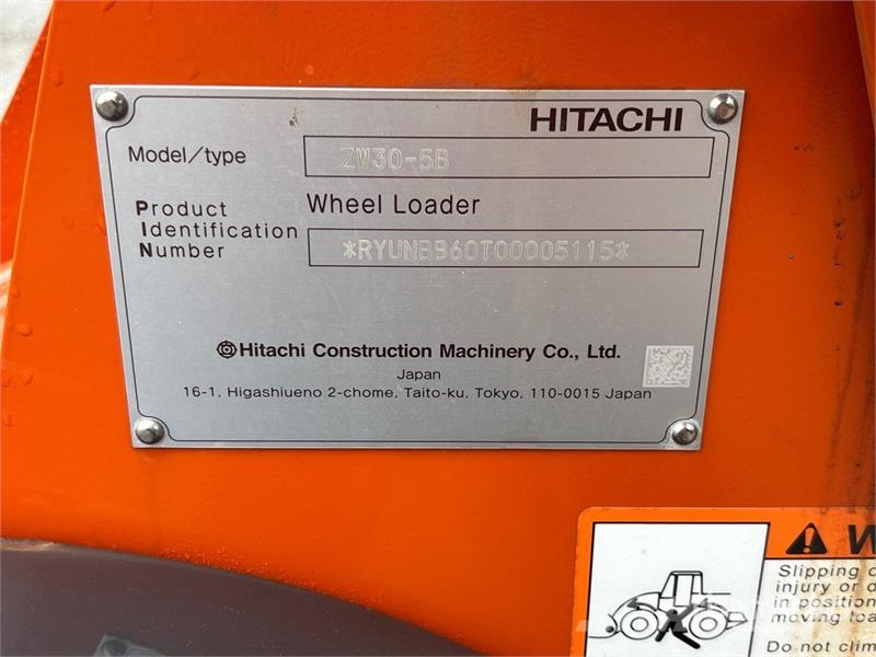 Hitachi ZW30 Wheel Loader Pyöräkuormaajat