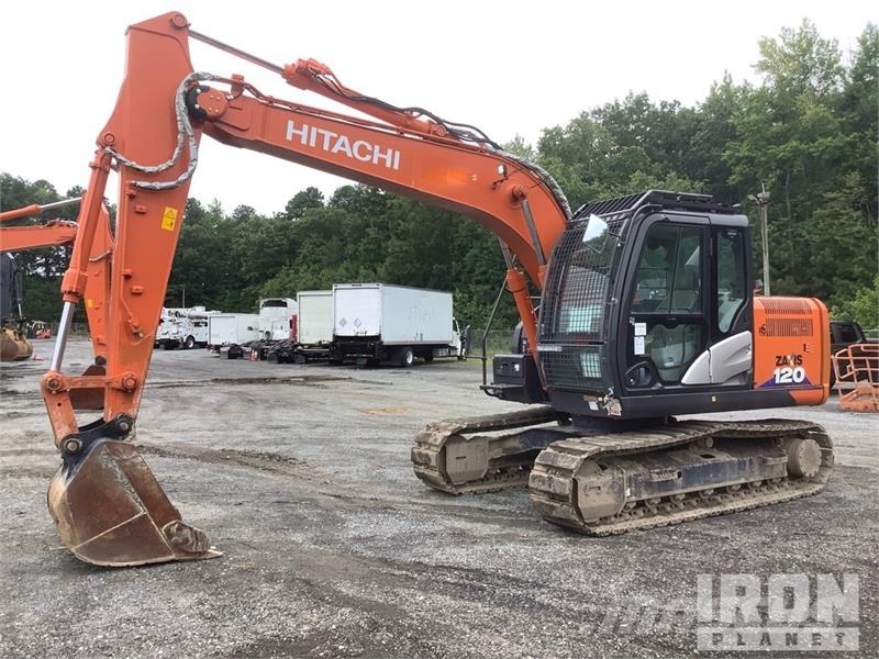 Purchase Hitachi ZX120-6 crawler excavators, Bid & Buy on Auction