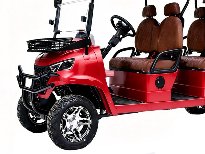  HQ100 Electric Red Six-Seater Golf Cart (Unused) Carros de golfe