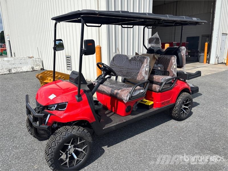 HQ100 Electric Red Six-Seater Golf Cart (Unused) 高爾夫球車