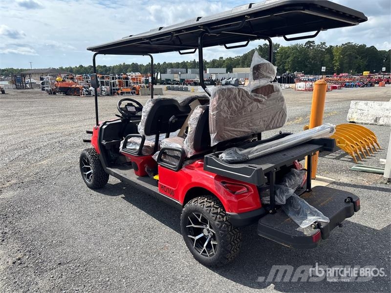 HQ100 Electric Red Six-Seater Golf Cart (Unused) 高爾夫球車
