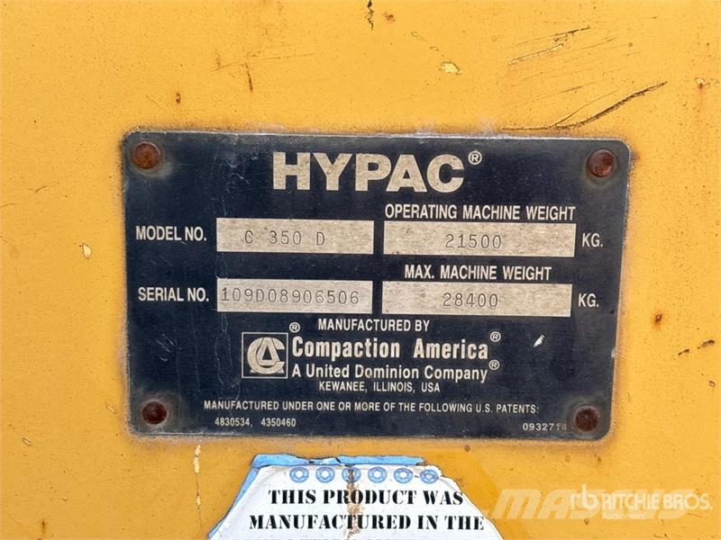 Hypac C350 Double Drum Roller Rulli a doppio tamburo