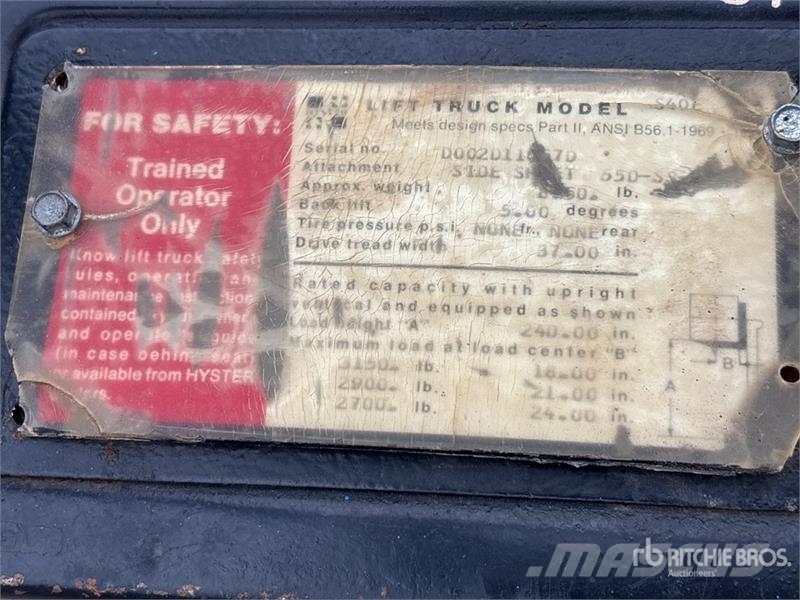 Hyster S40E Forklift (Inoperable) Інше